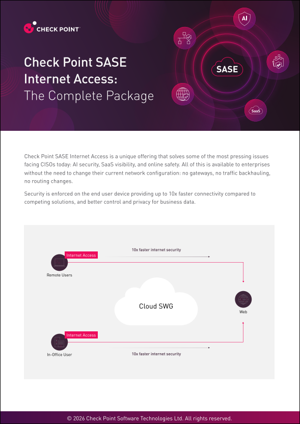 Check Point SASE Internet Access: The Complete Package