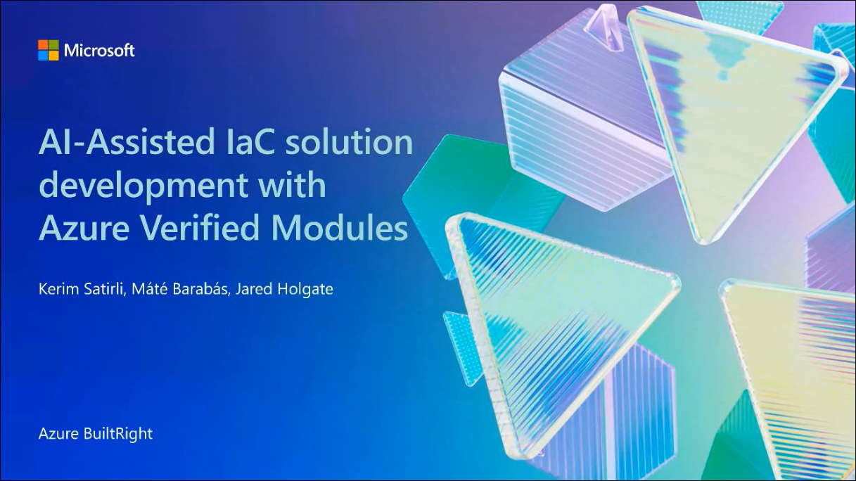 AI-Assisted IaC Solution Development with MS Azure Verified Modules